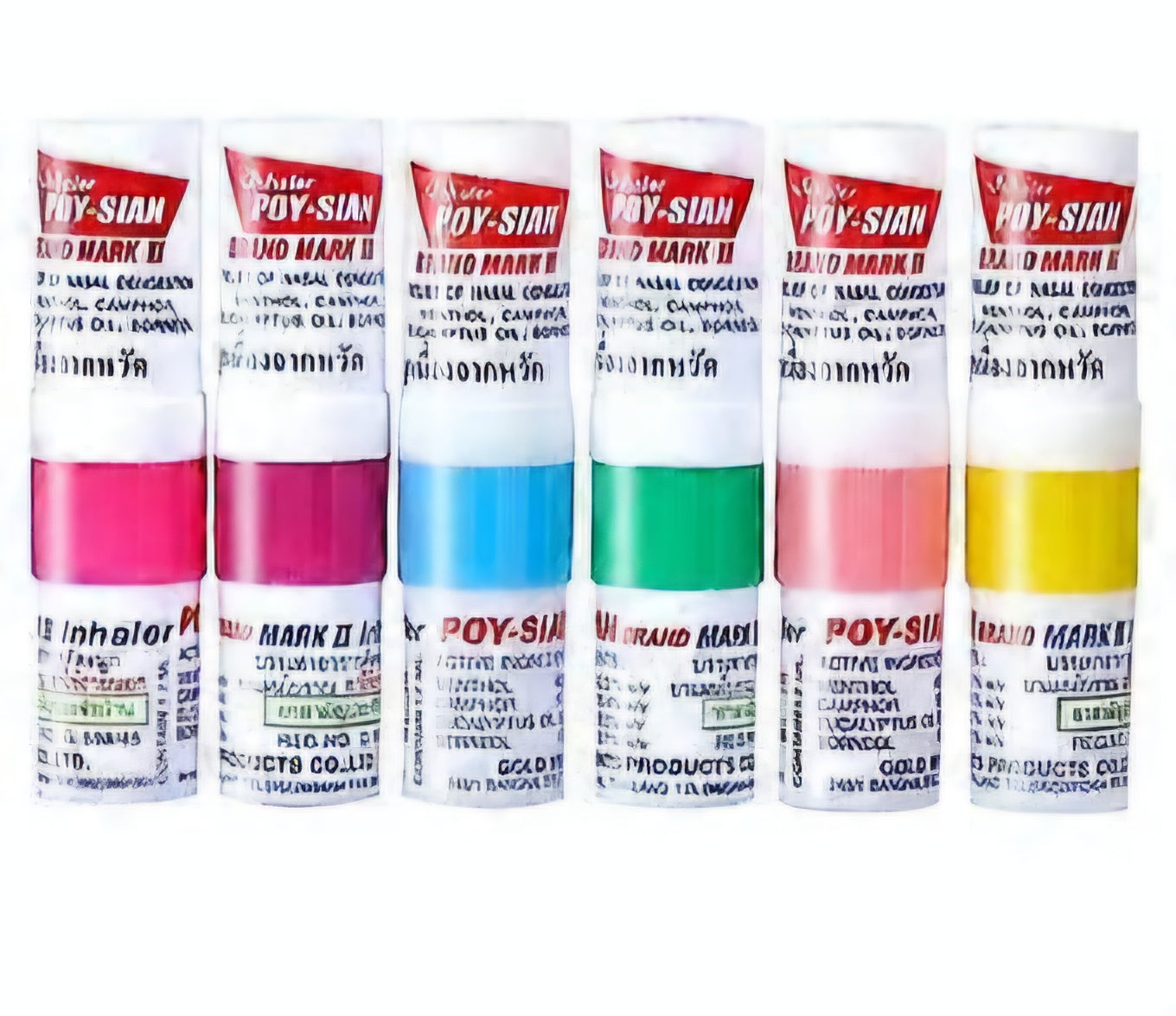 Poy Sian Mark Thai Kräuter Nasal-Stick 6er Pack